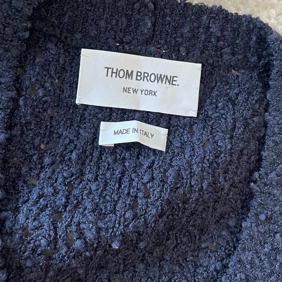 Thom Browne women’s vneck wool blend cardigan - Picture 5 of 10